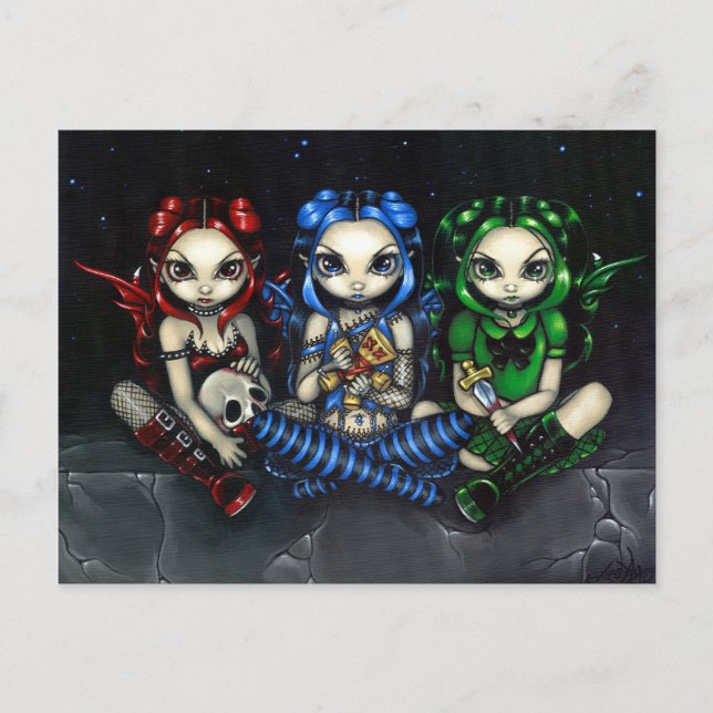 "Wicked, Tricksy and False" Postcard (Front)