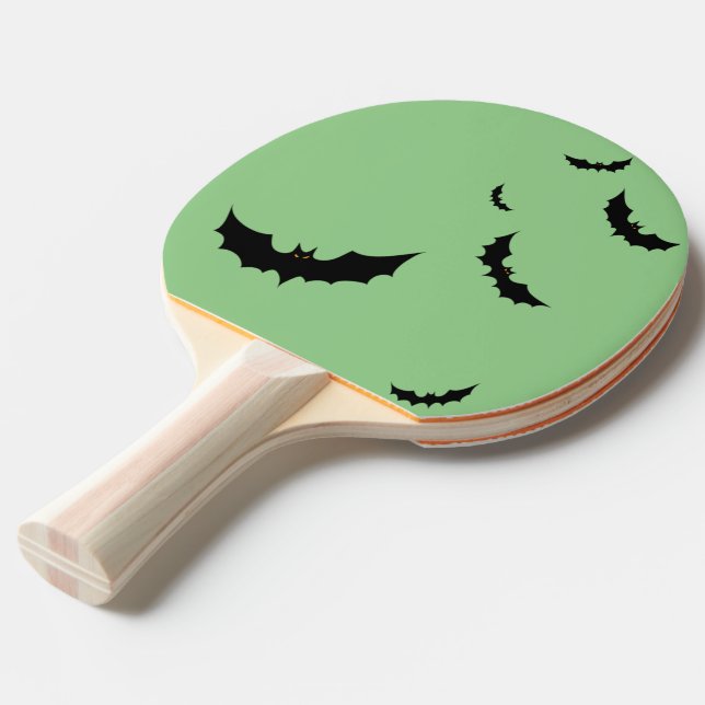 Wicked Whacks: Halloween-inspired Ping Pong Paddle (Front Angle)