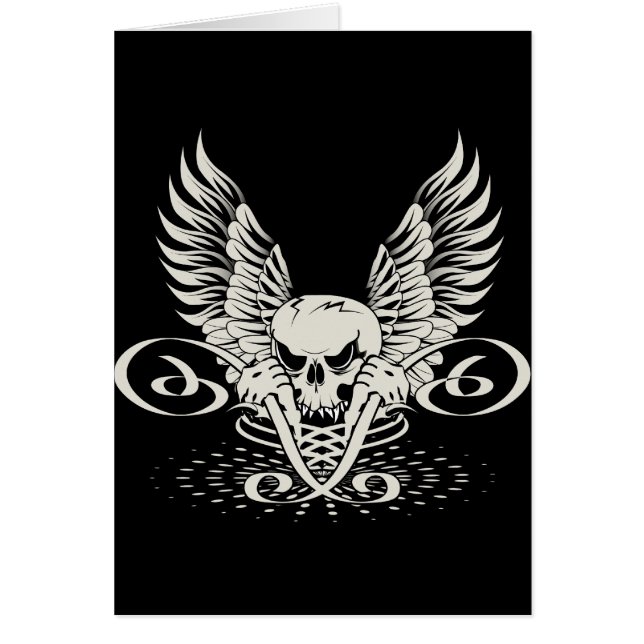 Wicked Winged Skull (Front)