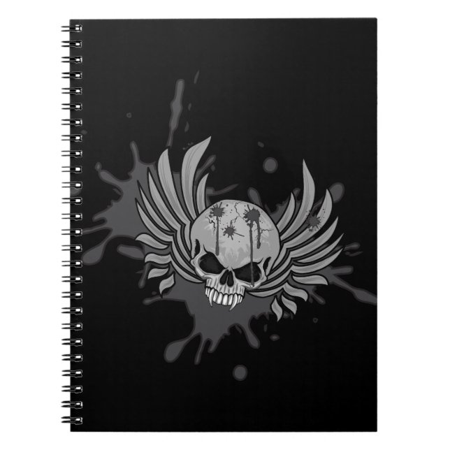 Wicked Winged Skull Notebook (Front)