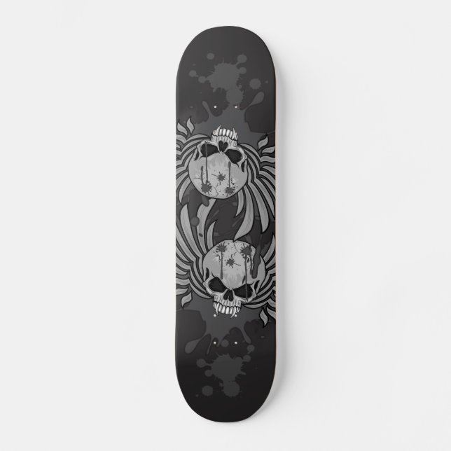 Wicked Winged Skull Skateboard (Front)