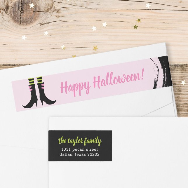 Wicked Witch Boots Halloween Address Labels (Creator Uploaded)