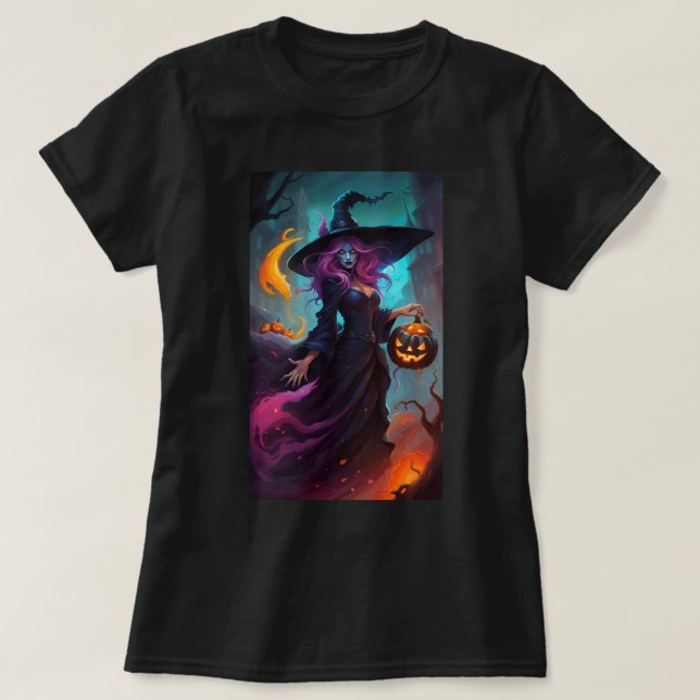 Wicked Witch Colourful T-Shirt (Design Front)