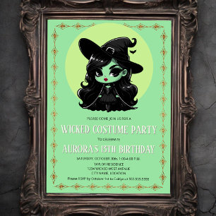 Wicked Witch Costume Party Invitation