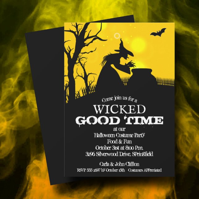 Wicked Witch Halloween Invitation (Creator Uploaded)