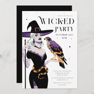 Wicked Witch Halloween Party Invitation