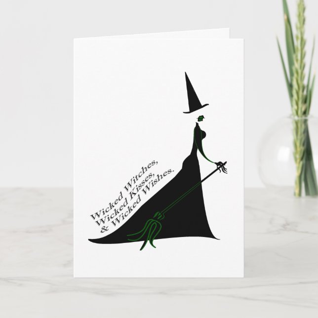 Wicked Witch Kiss Card (Front)