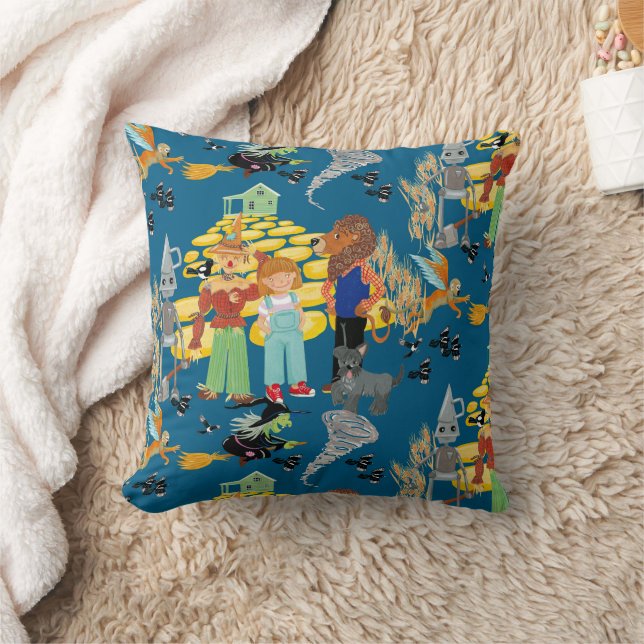 Wicked witch, scarecrow and lion pattern cushion (Blanket)