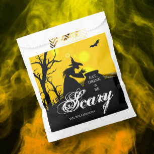 Wicked Witch Silhouette Halloween Favour Bag