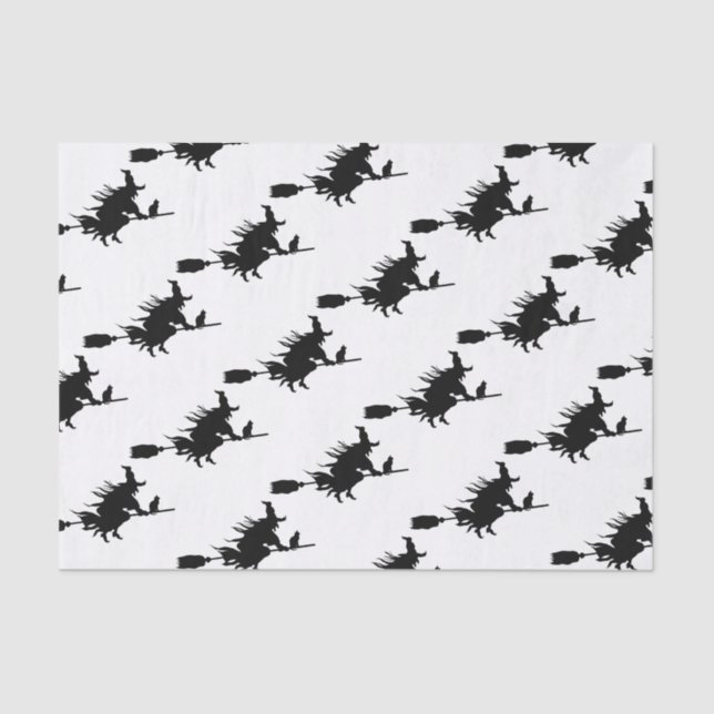 Wicked Witch Silhouette Tissue Paper (Front)