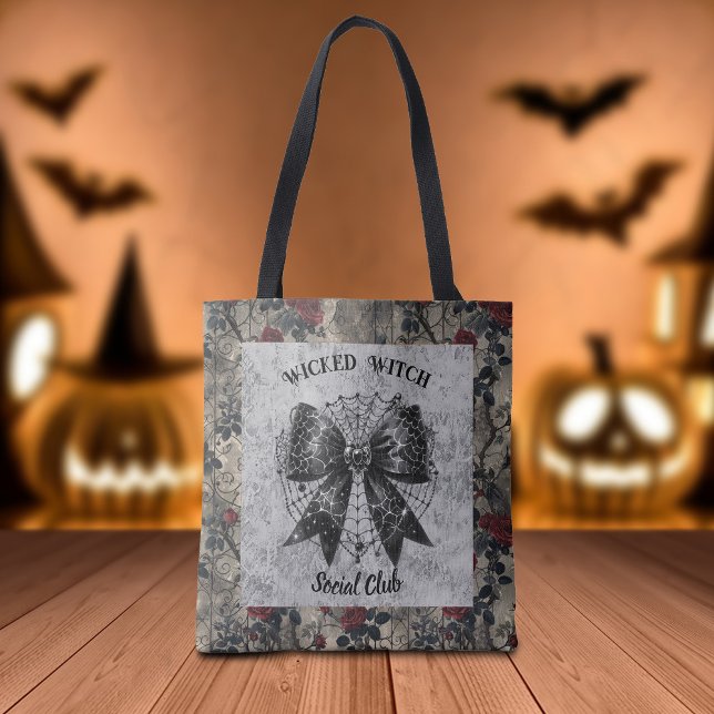 Wicked Witch Social Club Coquette Tote Bag (Creator Uploaded)