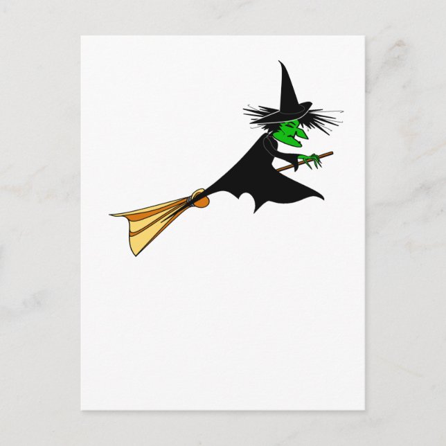 Wicked Witch Surrender Broomstick Postcard (Front)