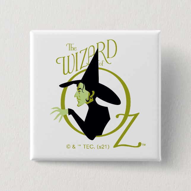 Wicked Witch™ The Wizard Of Oz™ Logo 15 Cm Square Badge (Front)