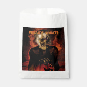 Wicked witch with pumpkin. Halloween Favour Bag