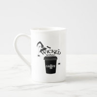 Wicked Without Coffee Cute Funny Black Witch Hat