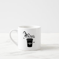 Wicked Without Coffee Cute Funny Black Witch Hat