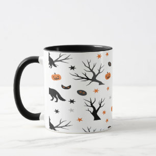 Wicked Wolf Under the Pumpkin Moon Mug