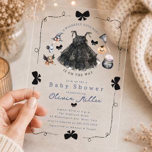 Wickedly Cute Witch Baby Shower Invitation