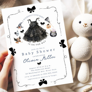 Wickedly Cute Witch Baby Shower Invitation