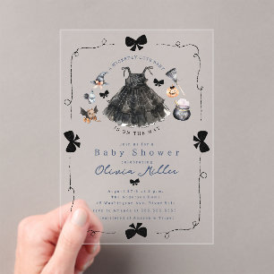 Wickedly Cute Witch Baby Shower Invitation