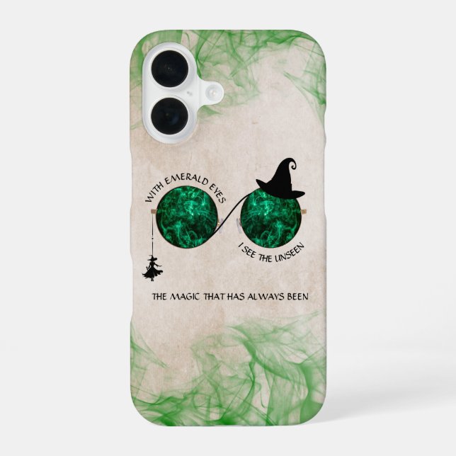 Wickedly Enchanted Emerald Eye iPhone case (Back)