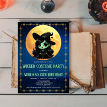 Wickedly Fun Green Witch Halloween Birthday