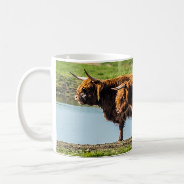 Wicken Fen cattle Coffee Mug (Left)