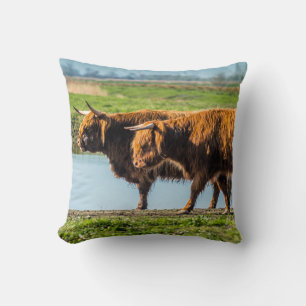 Wicken Fen cattle Cushion