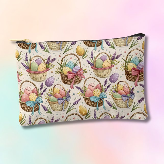 Wicker Basket Easter Eggs with Lavender Accessory Pouch (Creator Uploaded)