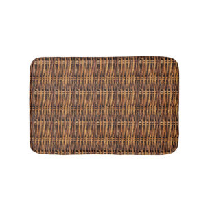 Wicker Basket Pattern Bath Mat