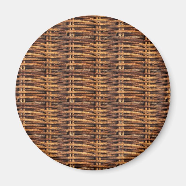 Wicker Basket Pattern Magnet (Front)