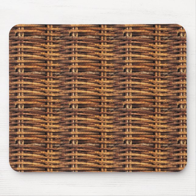 Wicker Basket Pattern Mouse Pad (Front)