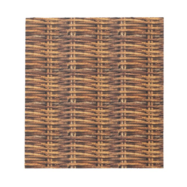 Wicker Basket Pattern Notepad (Front)