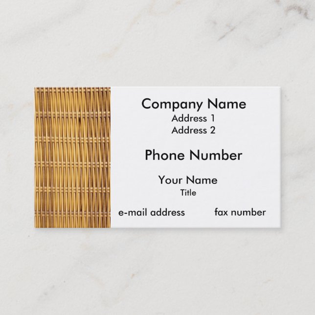 Wicker Business Card (Front)