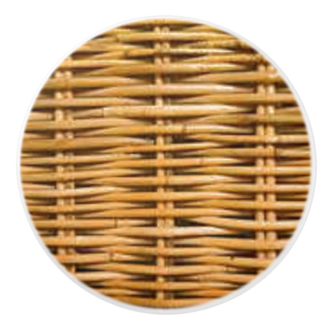 Wicker Ceramic Knob (Front)