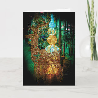 Wicker Reindeer Christmas Card