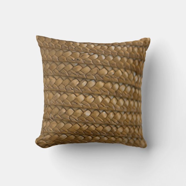 Wicker Straw Rattan Cushion (Front)