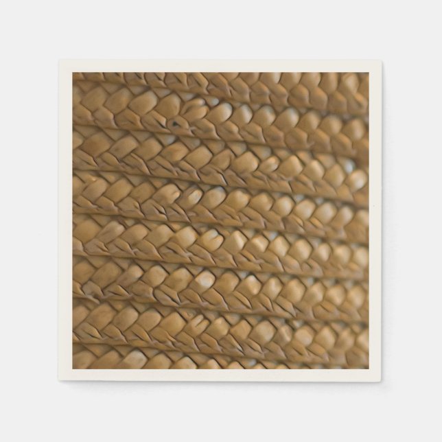 Wicker Straw Rattan Napkin (Front)