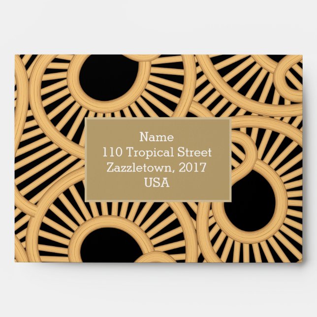 Wicker tear drops envelope (Front)