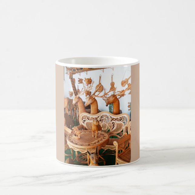 Wickerwork animals and furniture coffee mug (Center)