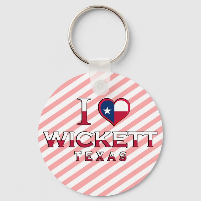 Wickett, Texas Key Ring (Front)