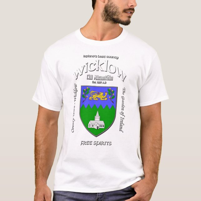 Wicklow Ireland Crest T-Shirt (Front)