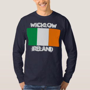 Wicklow, Ireland with Irish flag T-Shirt