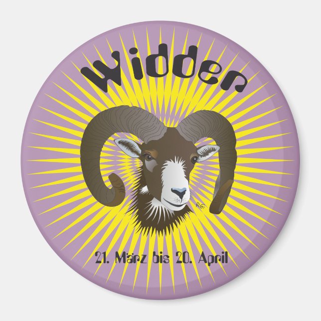 Widder 21. März bis 20. April Magnet (Front)