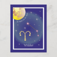 Widder 21. März bis 20. April Postkarte