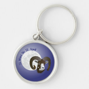 Widder - Sternbild Schlüsselanhänger Key Ring