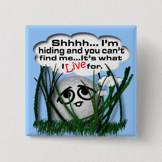 Widdle Ball in the Rough 15 Cm Square Badge (Front)