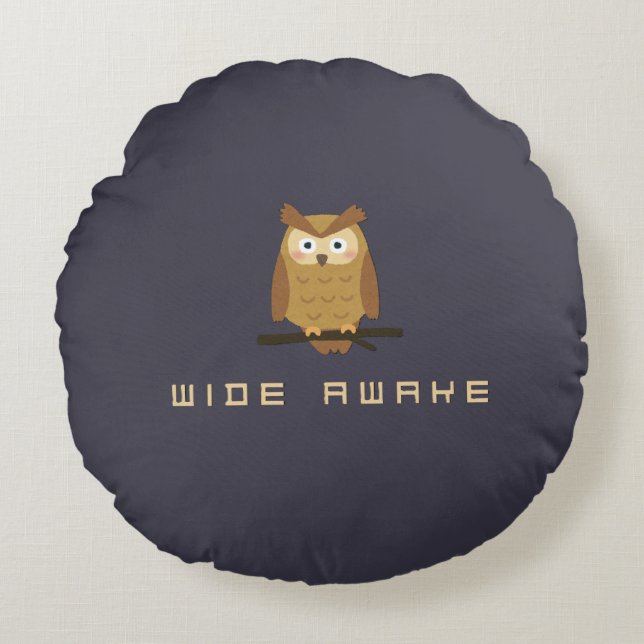 Wide awake round cushion (Front)