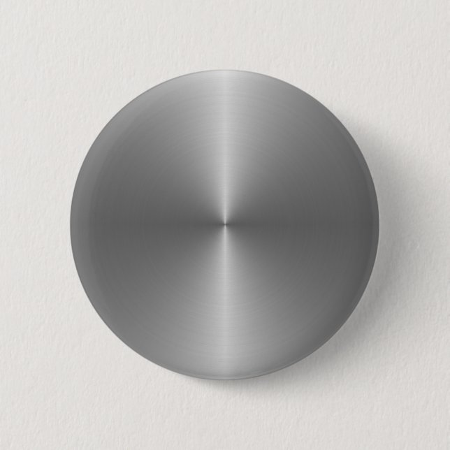 wide circular steel 6 cm round badge (Front)