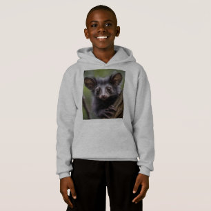 "Wide-Eyed Aye-Aye in a Tree"